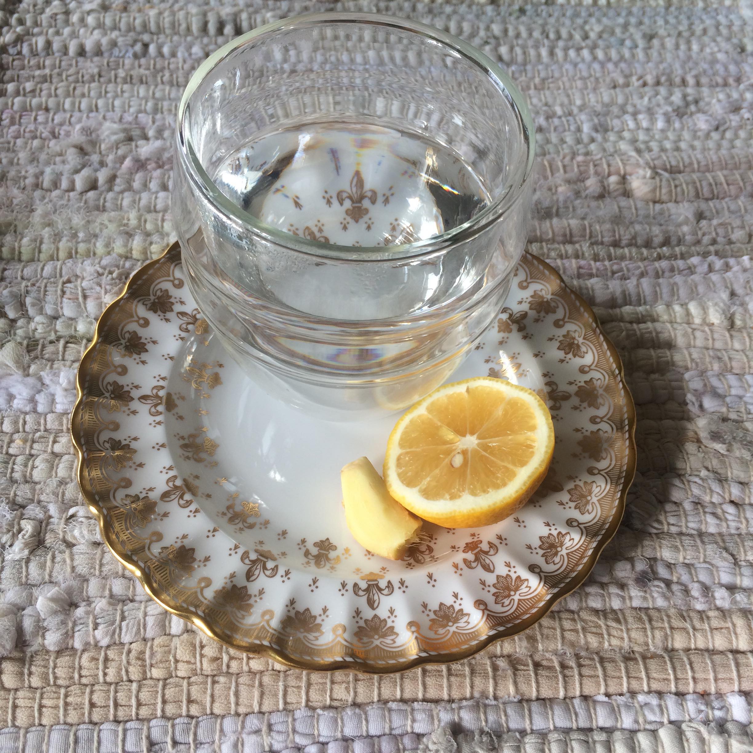 warm lemon water